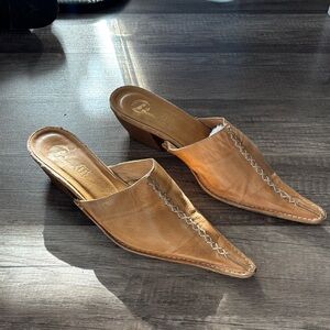 PIKOLINOS Brown Leather Mules